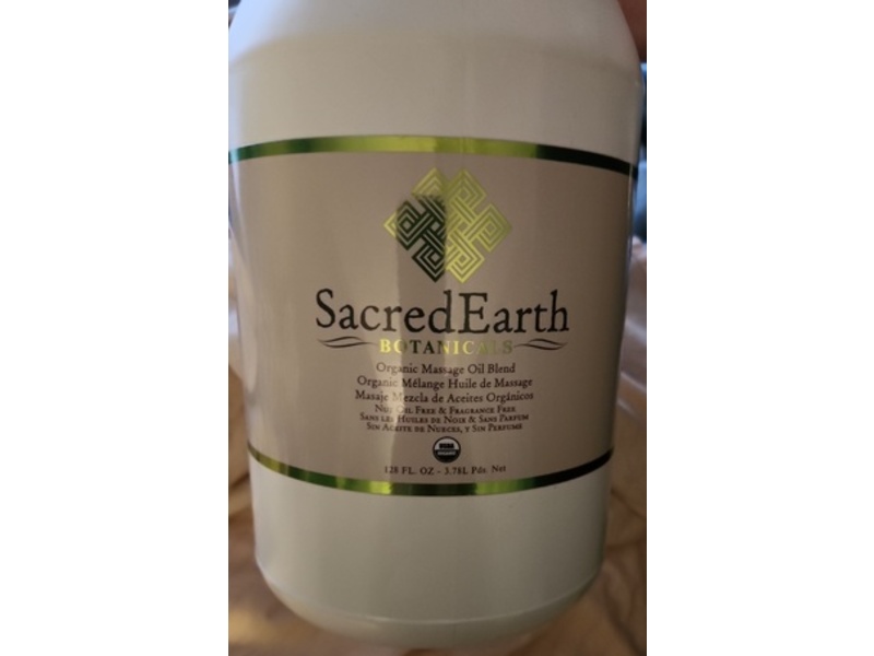 Sacred Earth Botanicals Organic Massage Oil Blend, 128 fl oz/3.78 L