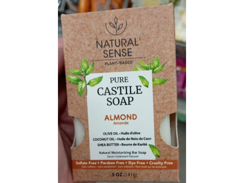 Natural Sense Pure Castile Soap, Almond, 5 oz/141 g