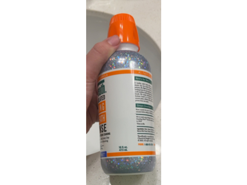 TheraBreath Whitening Fresh Breath Oral Rinse, Dazzling Mint, 16 oz/473 mL, 2 Pack