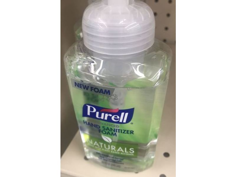 Purell Advanced Hand Sanitizer Foam, Naturals, 10 fl oz/295 mL, Pack Of 3