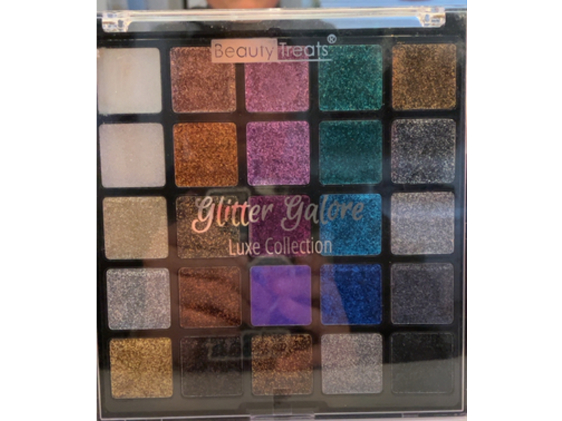 Beauty Treats Luxe Collection Eyeshadow Palette, Glitter Galore, 0.88 oz/25.0 g
