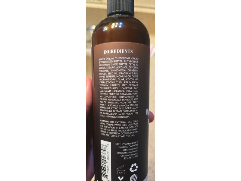 Artnaturals Curl Defining Cream, Argan Oil, Almond Oil, Jojoba Oil, 12 fl oz/354 mL