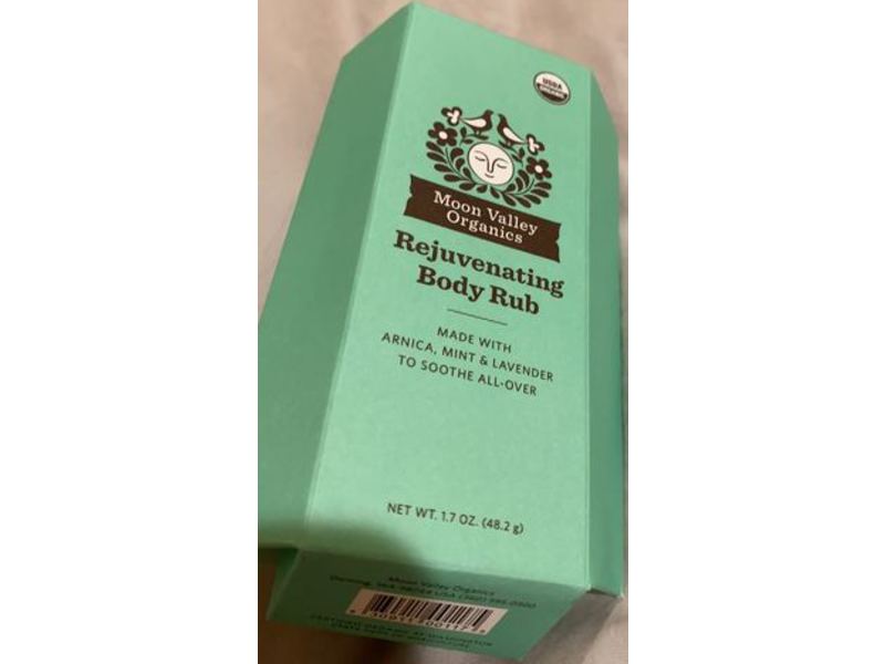 Moon Valley Organics Rejuvenating Body Rub, Arnica, Mint & Lavender, 1.7 oz/48.2 g