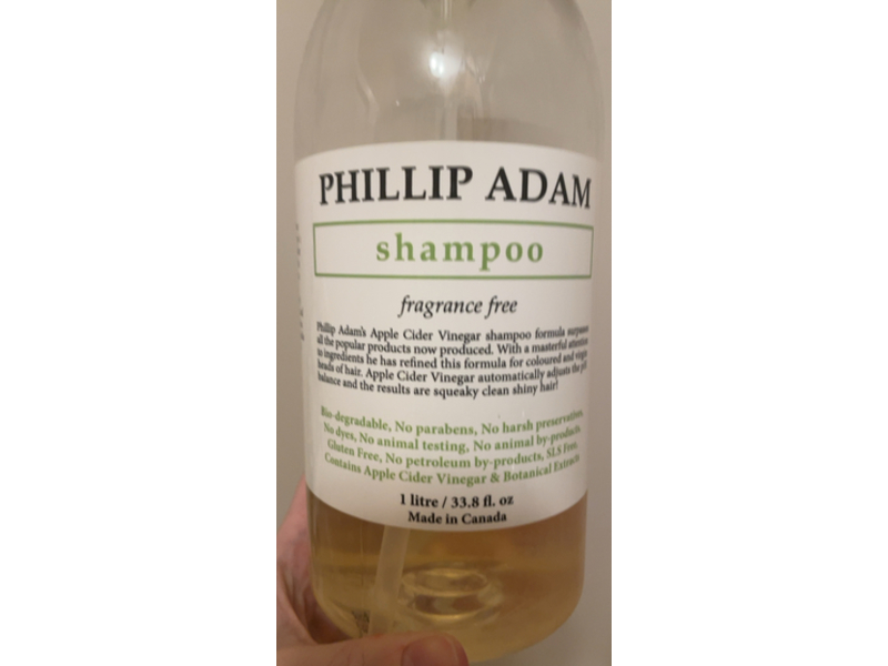 Phillip Adam Fragrance Free Shampoo, 33.8 fl oz/1 L