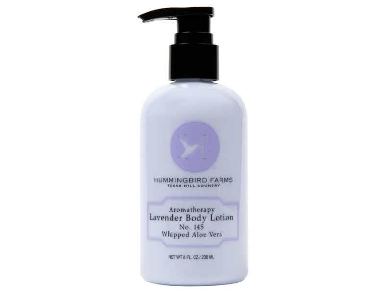 Hummingbird Farms, Aromatherapy Body Lotion, Lavender, No. 145 Whipped Aloe Vera, 8 fl oz/236 mL