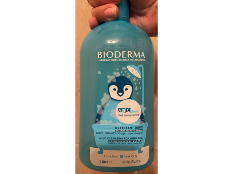 Bioderma Mild Cleansing Foaming Gel, 33.80 fl oz/1 L