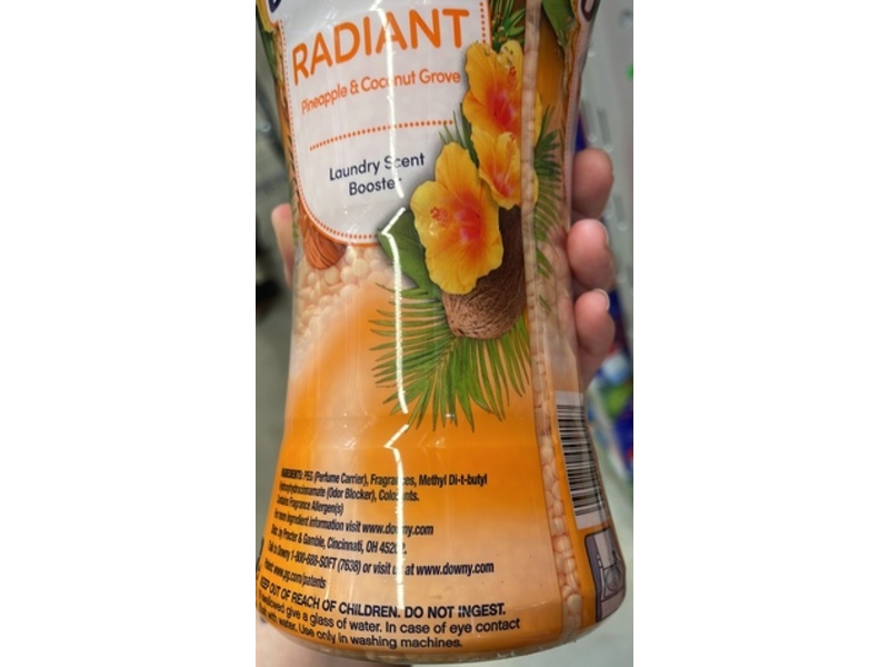 Downy Radiant laundry Scent Booster, Pineapple & Coconut Grove