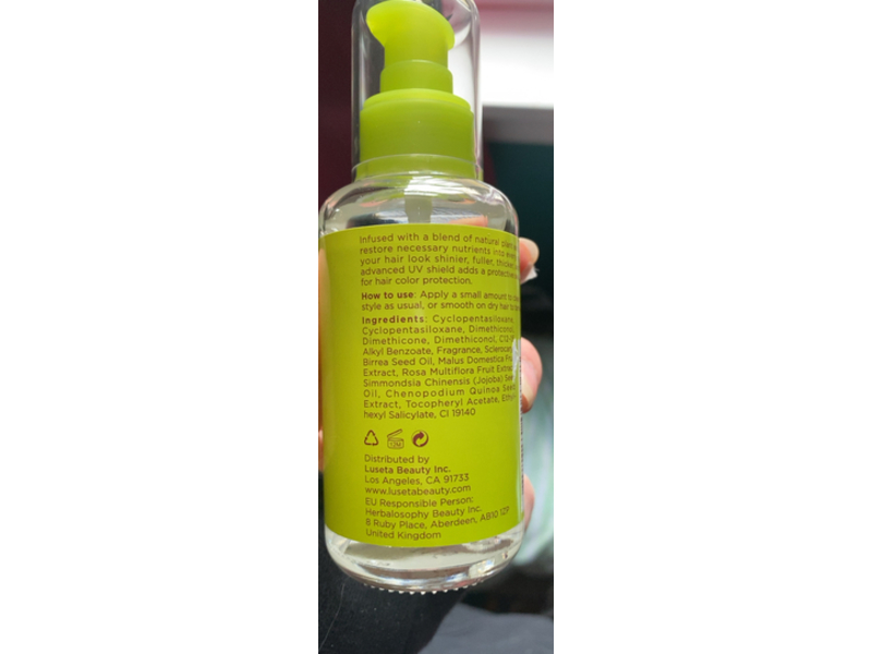 Luseta Shine & Protect color Hair Serum, Apple Cider Vinegar, 3.38 fl oz/100 mL