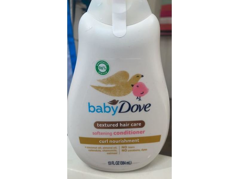 Baby Dove Textured Hair Care Softening Conditioner, Curl Nourishment, 13 fl oz/384 mL