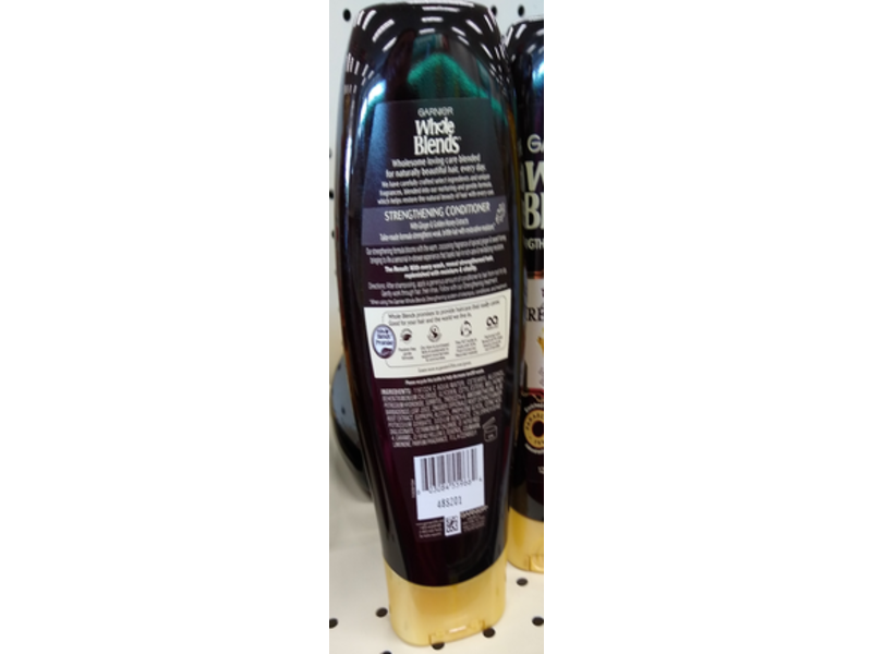 Garnier Whole Blends Strengthening Conditioner, Ginger Recovery, 12.5 fl oz/370 mL