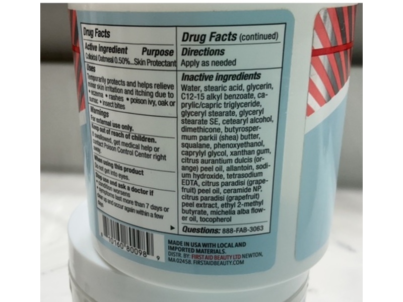 First Aid Beauty Ultra Repair Cream, Sparkling Grapefruit, 14 oz/396.8 g