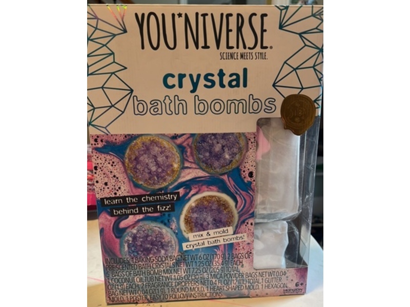 YOUniverse Crystal Bath Bombs Mix & Mold Kit