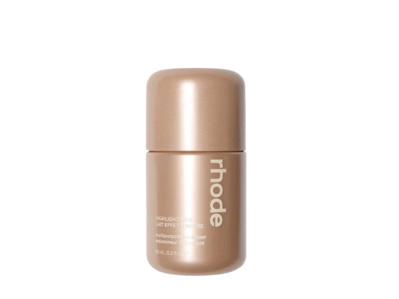 Rhode Multipurpose Luminizer Highlight Milk, Pearly Pink, 2.2 fl oz/65 mL
