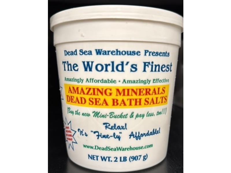 Dead Sea Warehouse Amazing Minerals Dead Sea Bath Salts, 907 g