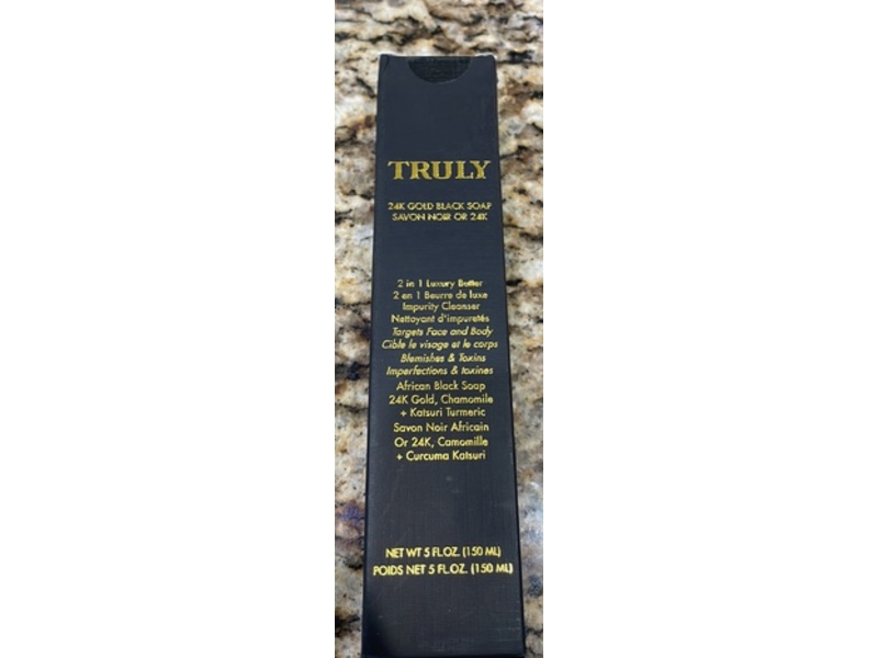 Truly 24K Gold Black Soap, 5 fl oz/150 mL