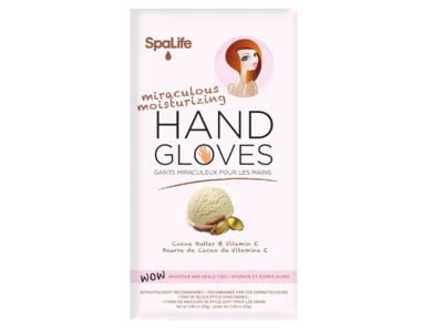 Spa Life Miraculous Moisturizing Hand Gloves, Cocoa Butter & Vitamin E, 0.89 oz/25 g