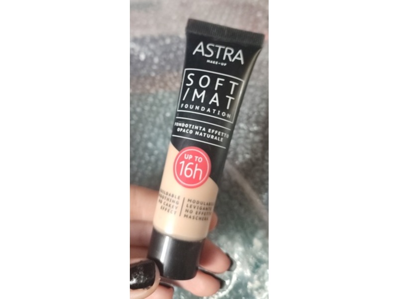 Astra Soft/Mat Foundation, 01 Cloud, 1 fl oz/30 mL