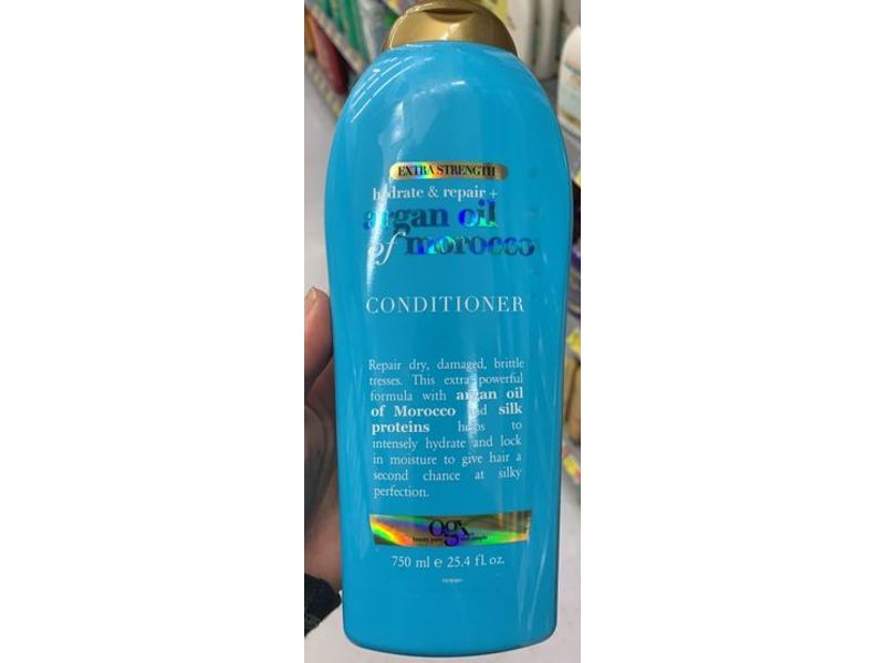 Ogx Extra Strength Hydrate & Repair + Argan Oil of Morocco Conditioner, 25.4 fl oz/750 mL