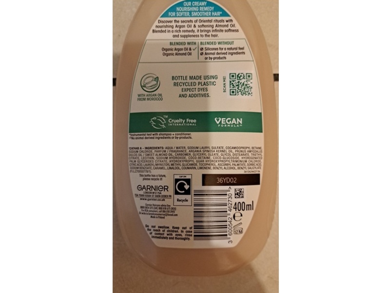 Garnier Ultimate Blends Nourishing Shampoo, 400 mL