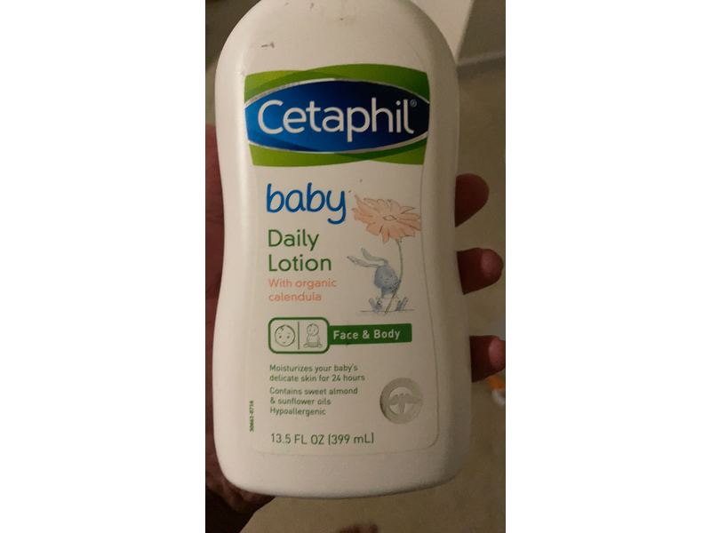 Cetaphil Baby Daily Lotion, Organic Calendula, 13.5 fl oz/399 mL