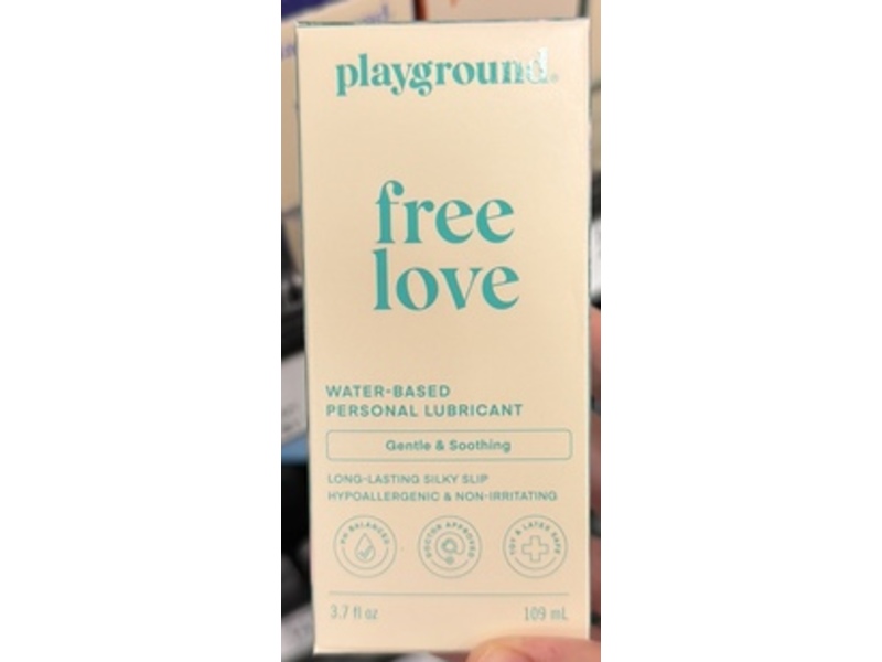 Playground Free Love Water-Based Personal Lubricant, 3.7 fl oz/109 mL