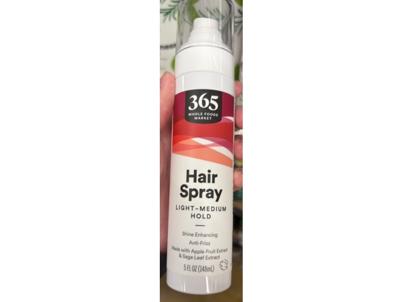 365 By Whole Foods Market Hair Spray, Apple Fruit Extract & Sage Leaf Extract, 5 fl oz/148 mL