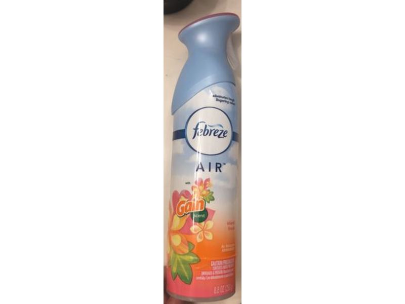 Febreze Air Freshener, Gain Island Fresh Scent, 8.8 oz/250 g, Pack Of 2