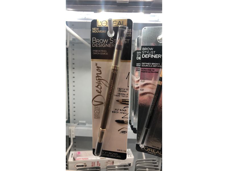 L'Oreal Paris Brow Stylist Designer Brow Pencil, Blonde 305, 0.045 oz/1.3 g