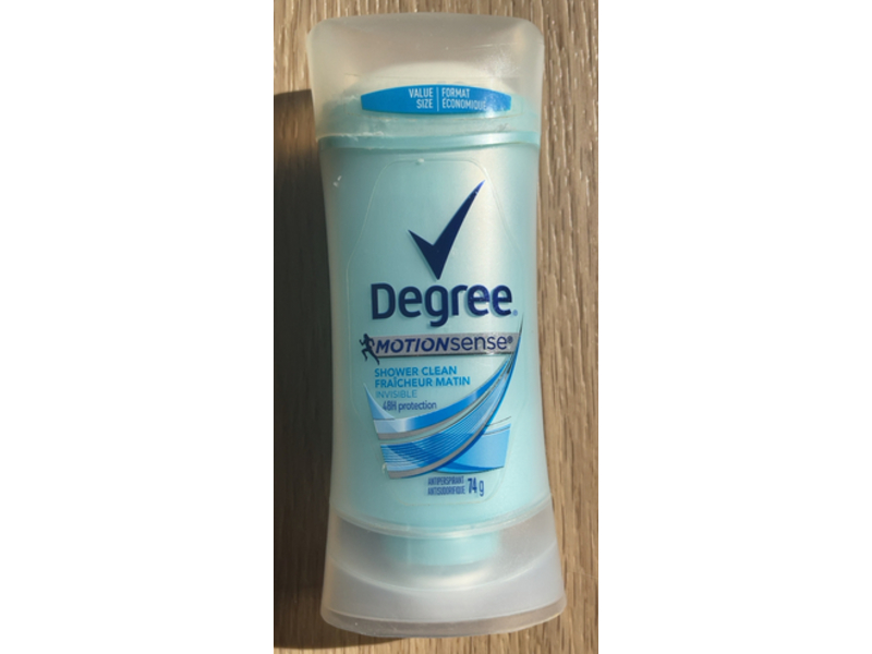 Degree Shower Clean Antiperspirant, Motionsense, 74 g