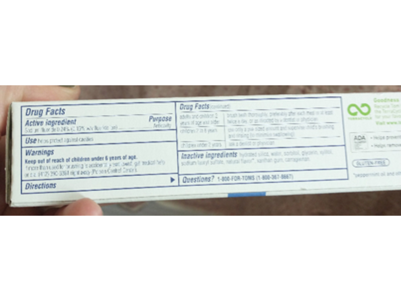 Toms Of Maine Simply White Toothpaste, 4.7 oz/133 g