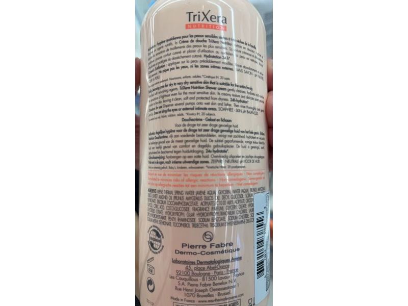 Avene Trixera Shower Cream, 16.9 fl oz/500 mL
