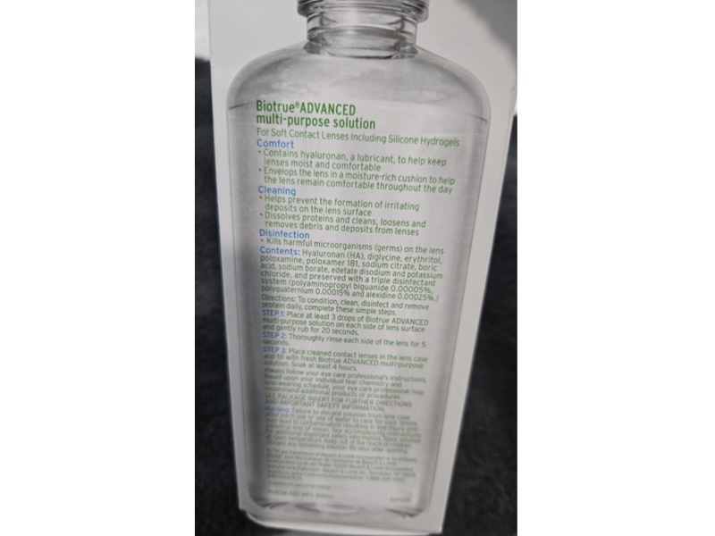 Bausch + Lomb Bio True Advanced Multipurpose Solution, 300 mL