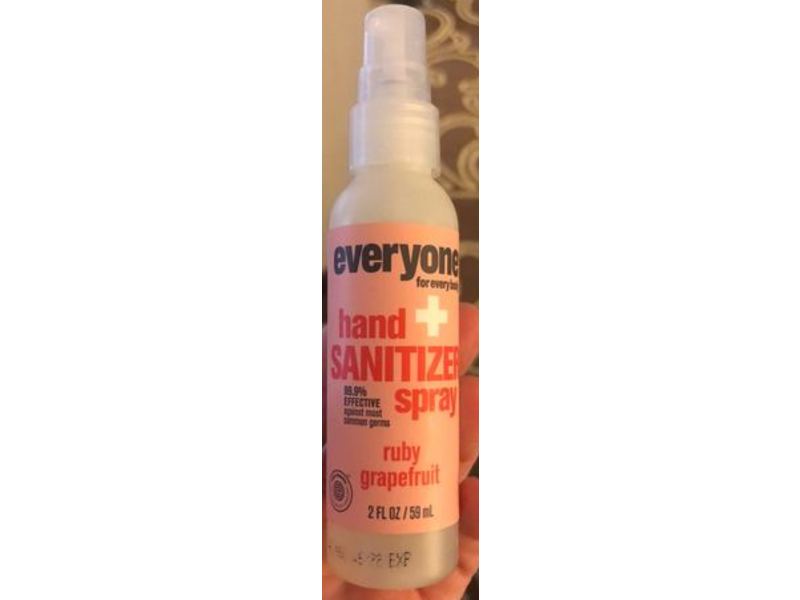 Everyone Hand Spray Sanitizer ,Ruby Grapefruit, 2 fl oz/59 mL