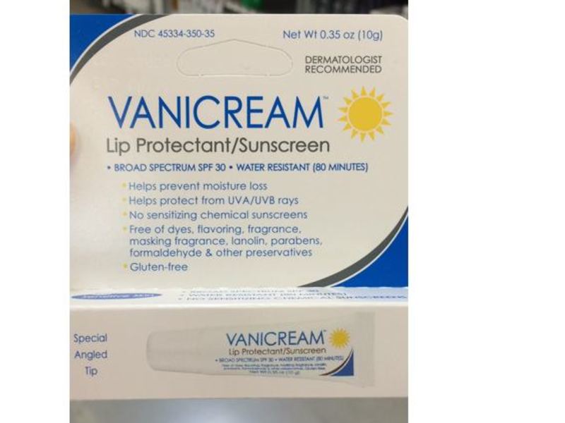 Vanicream Lip Protectant/Sunscreen, SPF 30, 0.35 oz/10 g