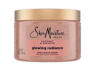 Shea Moisture Glowing Radiance Sugar Scrub, Coconut & Hibiscus, 12 oz/340 g