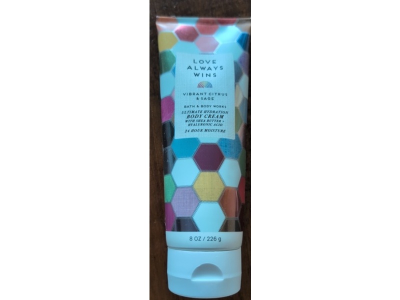 Bath & Body Works Love Always Wins Ultimate Hydration Body Cream, Vibrant Citrus & Sage, 8 oz/226 g