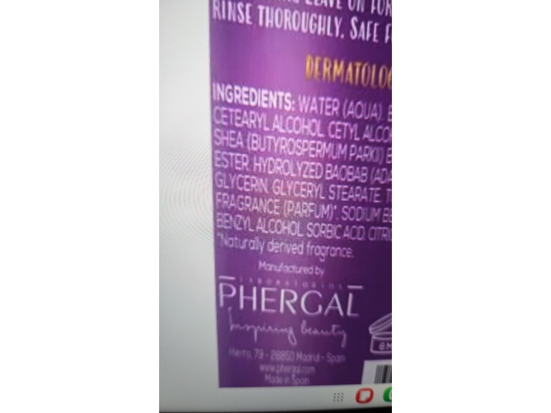 Naturtint Hair Food Moisturizing Mask, Purple Rice, 5.07 fl oz/150 mL