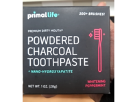 Primal Life Powdered Charcoal Toothpaste, Whitening Peppermint, 1 oz/28 g - Image 3