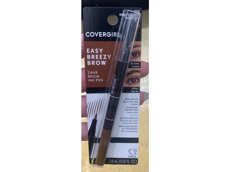 Covergirl Easy Breezy Brow Ink Pen, 200 Honey Brown, 0.02 fl oz/0.6 mL