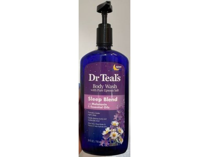 Dr Teal's Sleep Blend Body Wash, Melatonin & Essential Oil, 24 fl oz/710 mL