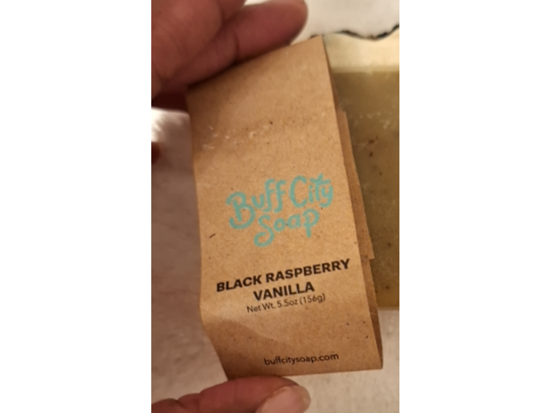 Buff City Soap Bar Soap, Black Raspberry Vanilla, 5.5 oz/156 g