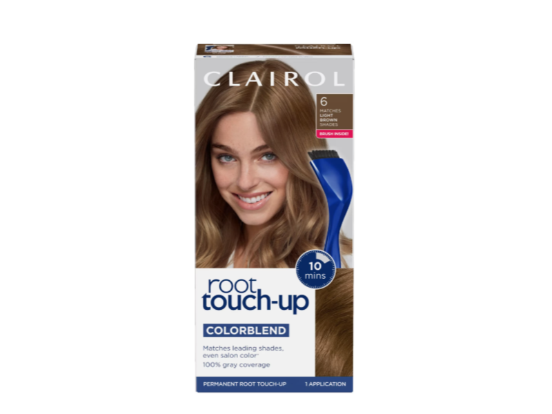 Clairol ColorBlend Permanent Root Touch-Up, 6 Light Brown, 1 Application, Pack Of 2