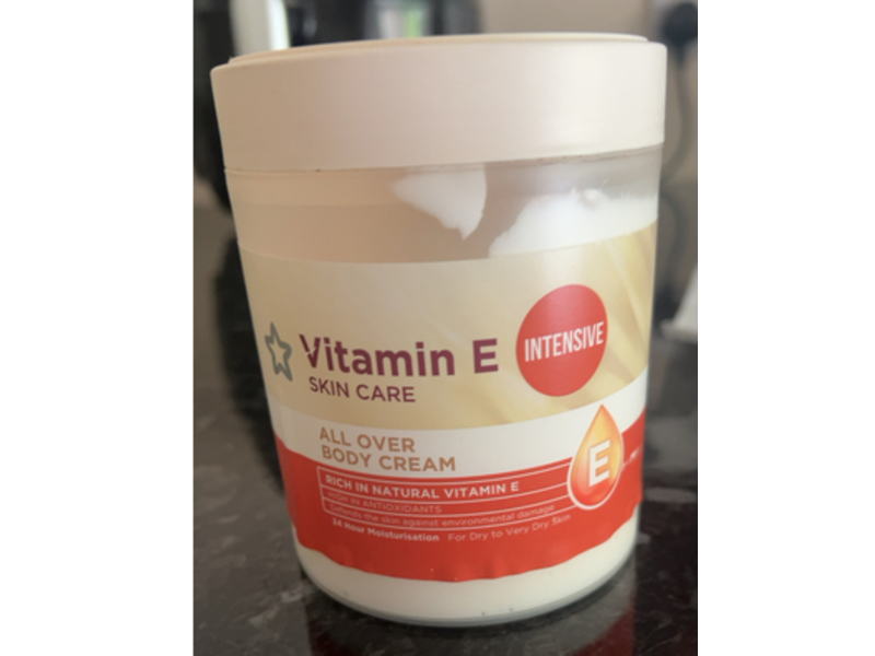 Superdrug Intense All Over Body Cream, Vitamin E, 475 mL