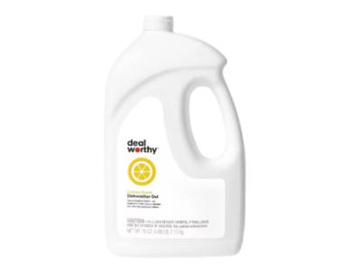 Deal Worthy Dishwasher Gel, Lemon Scent, 75 oz/2.12 kg