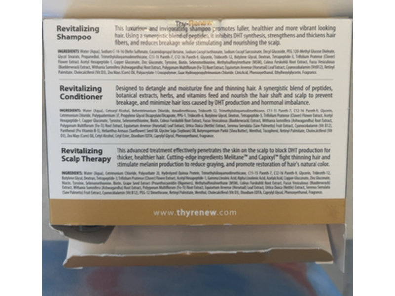 Thy Renew Revitalizing Shampoo Conditioner And Scalp Therapy Set, 1.3 fl oz/38 mL