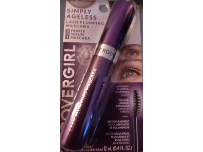 Covergirl Simply Ageless Lash Plumping Mascara, Black, 0.4 fl oz/12 mL