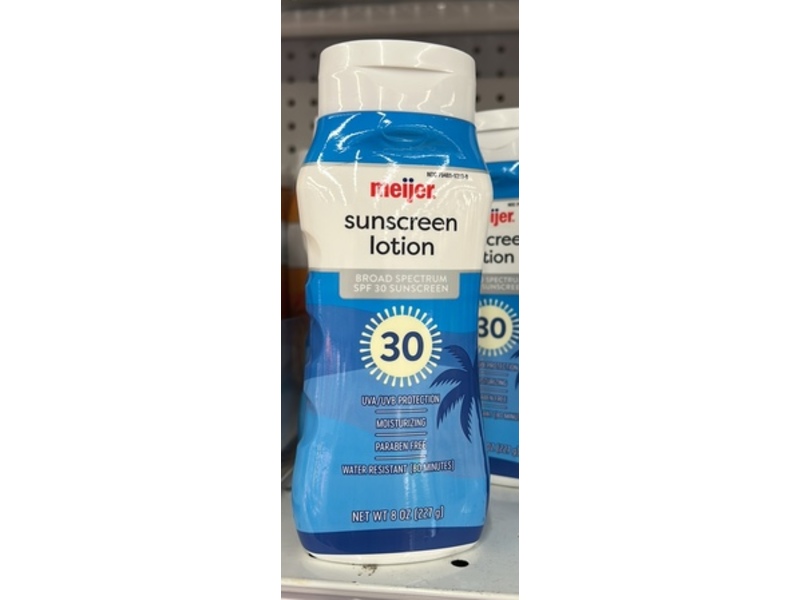 Meijer Sunscreen Lotion, SPF 30, 8 oz/227 g