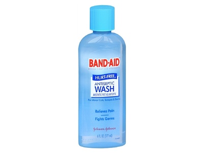 Band-Aid Antiseptic Wash, Hurt-Free, 6 fl oz