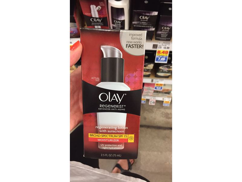 Olay Regenerist Regenerating Lotion With Sunscreen, SPF 15, 2.5 fl oz