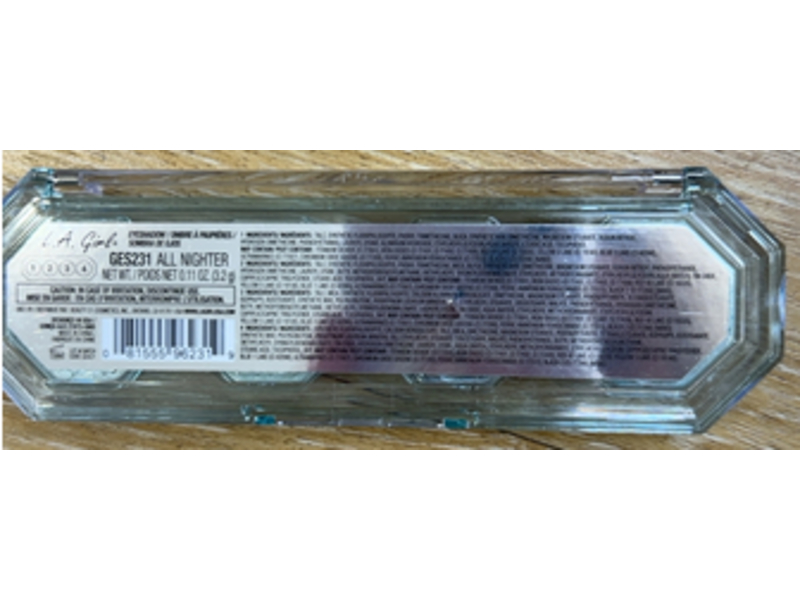 L A Girl Eyeshadow, GES231 All Nighter, 0.11 oz/3.2 g